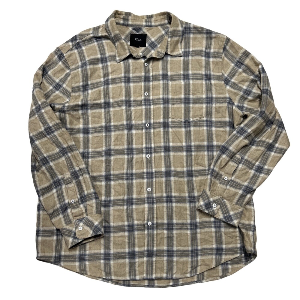 Rails 2XL Men's Shirt Lennox Palomino Skyline Melange Button Down Fall Gorpcore